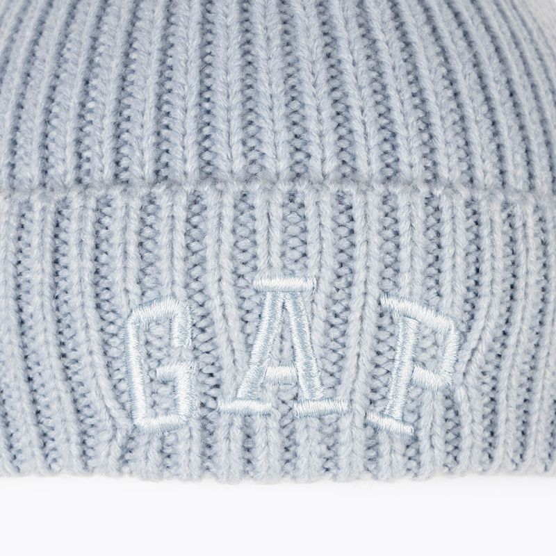 Жіноча шапка GAP V-Logo Beanie ice blue 740 6