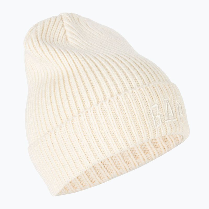 Жіноча шапка GAP V-Logo Beanie слонова кістка мороз 2