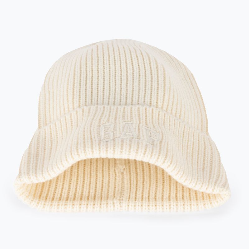 Жіноча шапка GAP V-Logo Beanie слонова кістка мороз 5
