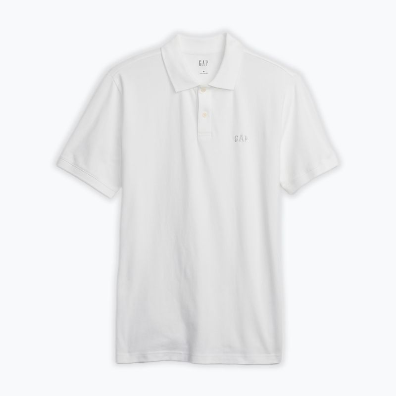 Футболка поло чоловіча GAP Logo Pique optic white