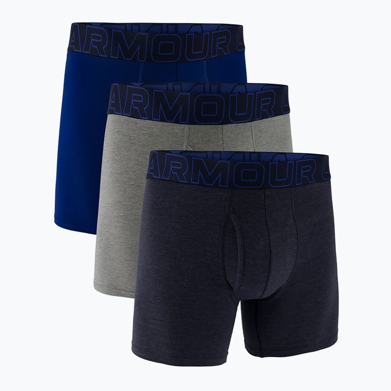 Чоловічі боксерські труси Under Armour Perf Cotton 6" 3 пари опівночі/синій