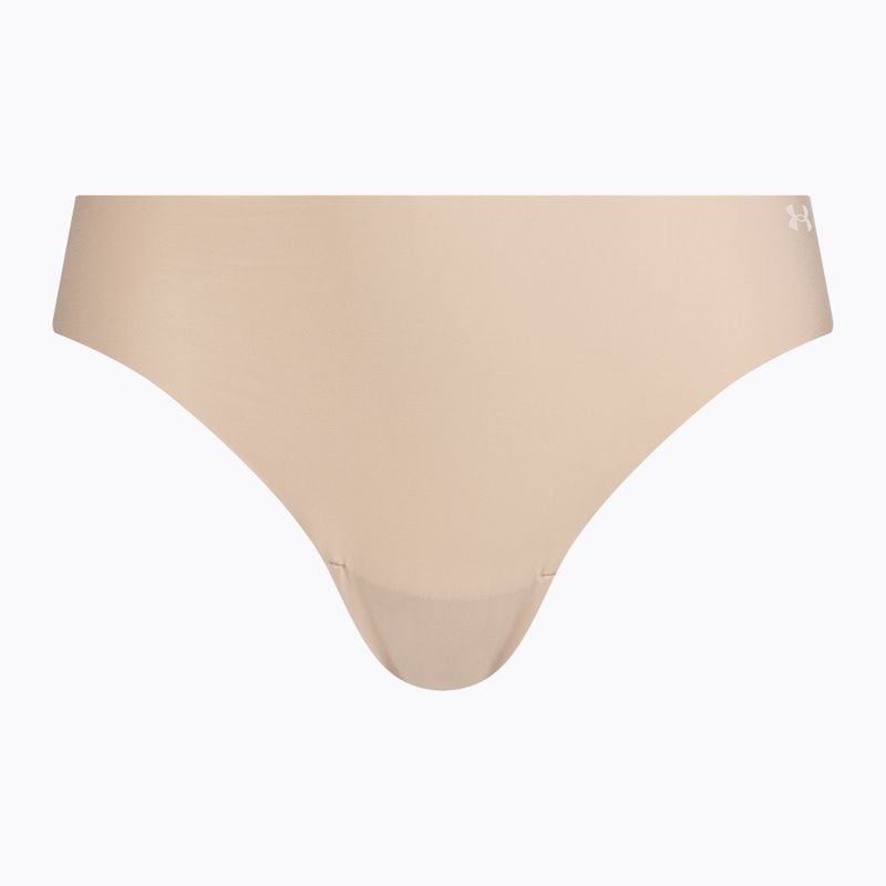 Труси жіночі Under Armour Pure Stretch Ns Thong 3 шт. beige/beige/beige 2