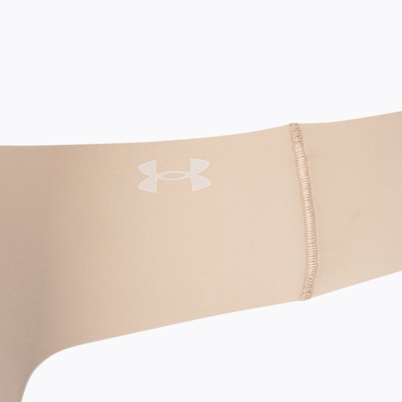 Труси жіночі Under Armour Pure Stretch Ns Thong 3 шт. beige/beige/beige 4