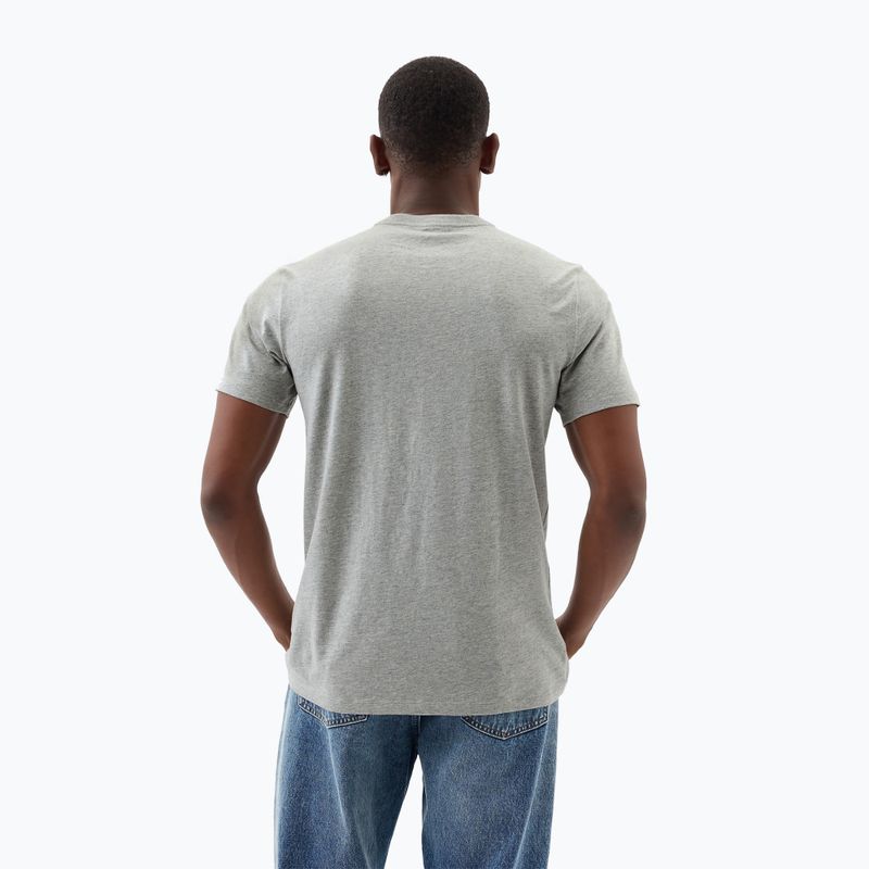 Футболка чоловіча GAP Soft Basic Logo heather grey 3