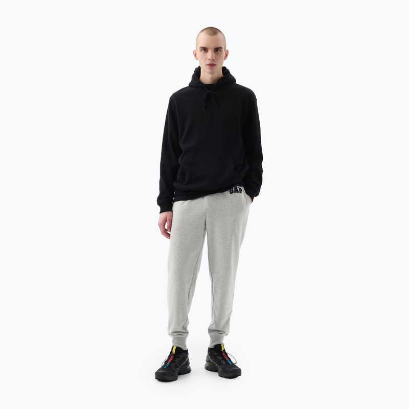 Штани чоловічі GAP Heritage French Terry Loggo Jogger light heather grey 2