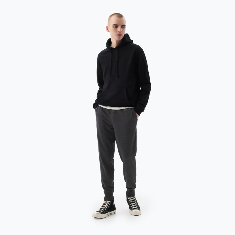 Штани чоловічі GAP Heritage French Terry Loggo Jogger charcoal heather grey 2