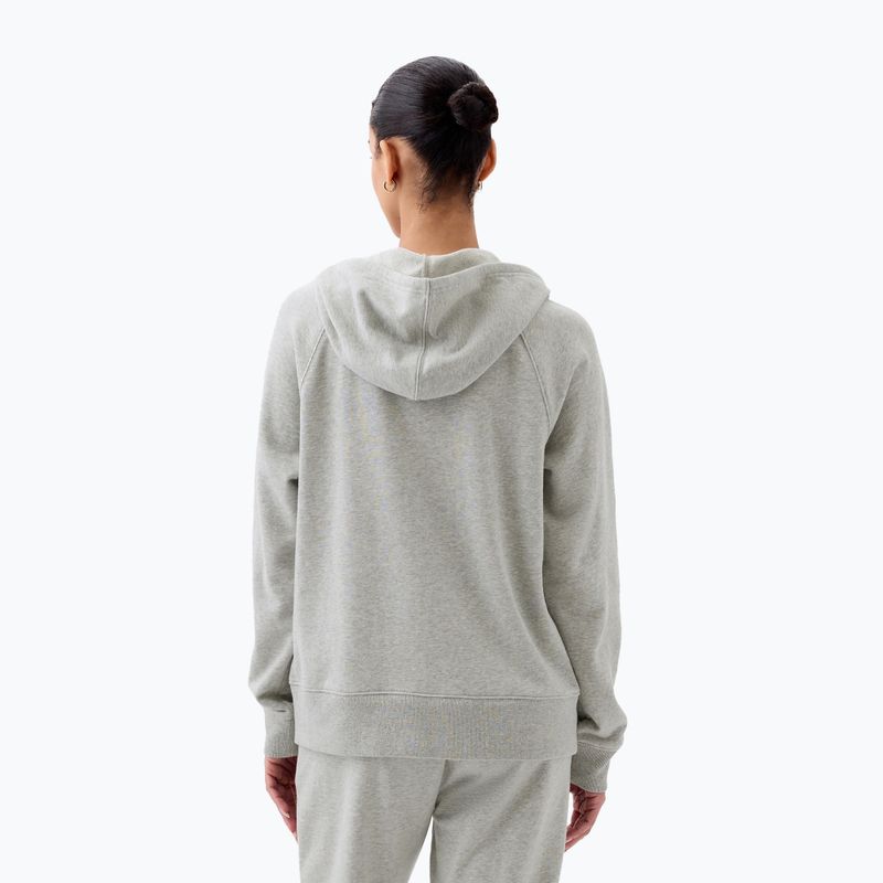 Кофта жіноча GAP French Fullzip Logo Hoodie light heather grey 2