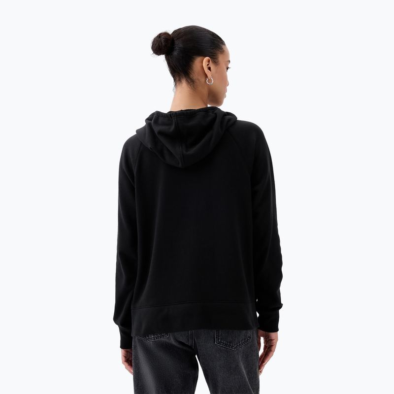 Кофта жіноча GAP French Fullzip Logo Hoodie true black 2