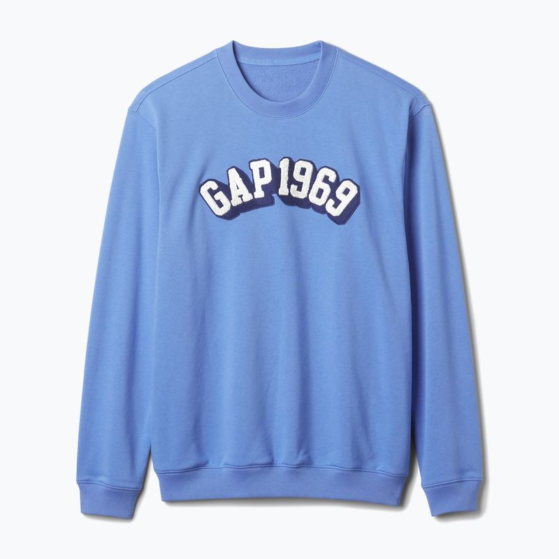 Кофта чоловіча GAP Logo 1969 Crewneck cabana blue 4