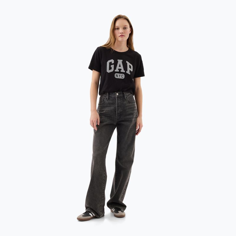 Футболка жіноча GAP Logo Slub Tee black 2