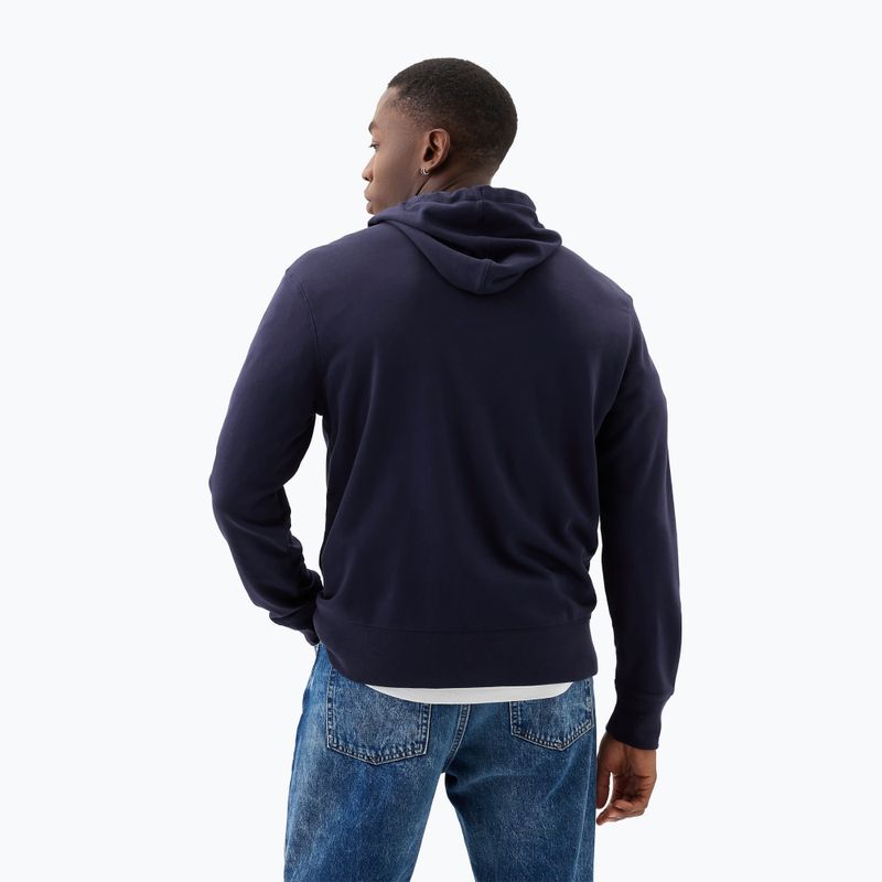 Кофта чоловіча GAP Heritage French Terry Fullzip Logo blue navy 3