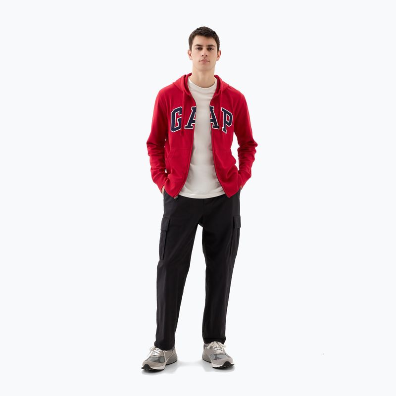 Кофта чоловіча GAP Heritage French Terry Fullzip Logo lasalle red 2