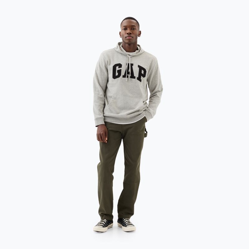 Кофта чоловіча GAP Heritage French Terry Logo light heather grey 2