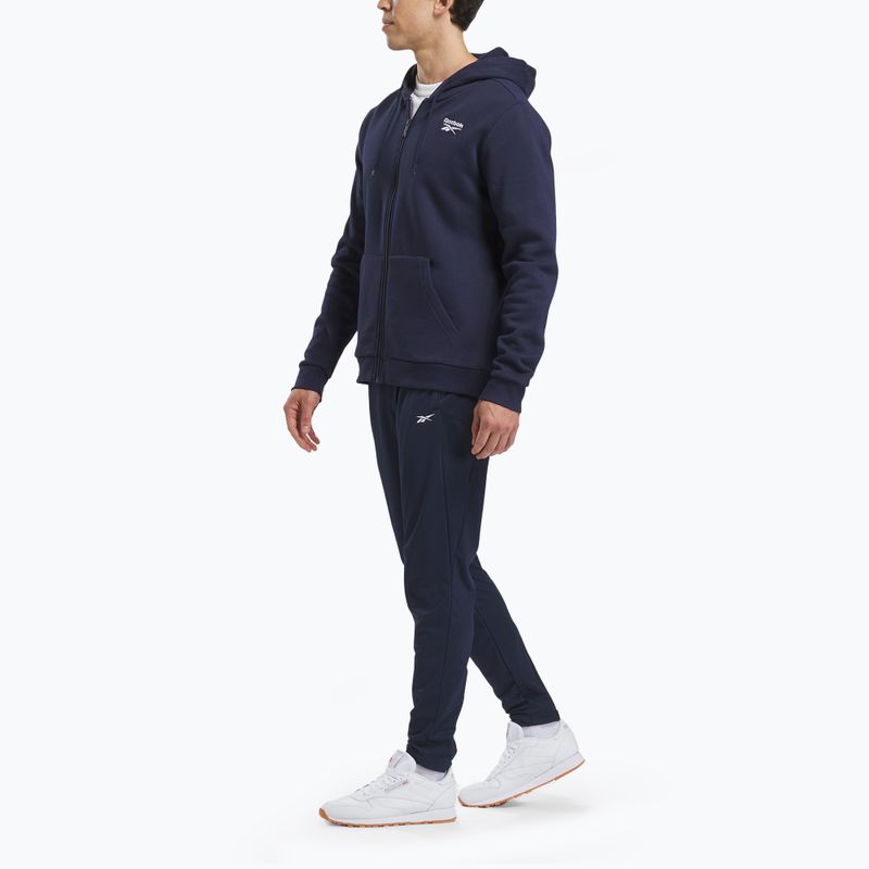 Чоловічий світшот Reebok Identity SL Fleece FZ векторний темно-синій 2