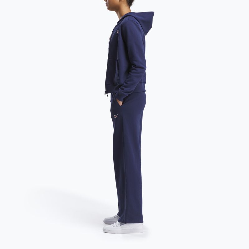 Штани жіночі Reebok Identity Small Logo Fleece WIde Leg vector navy 2