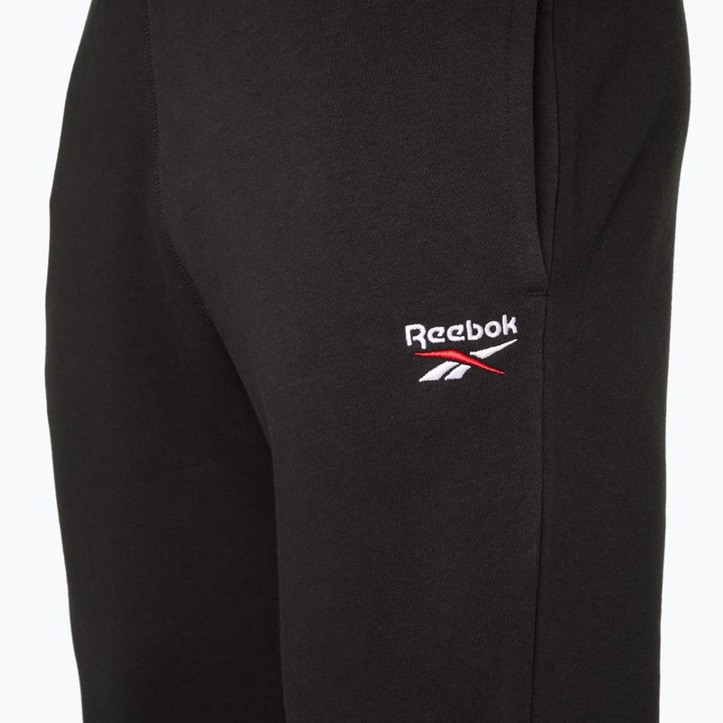Флісові штани Reebok Identity Small Logo Jogger чорний/білий/векторний червоний 3
