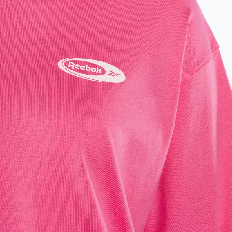 Жіноча тренувальна футболка Reebok Idea Brand Proud Tee темно-рожева 3