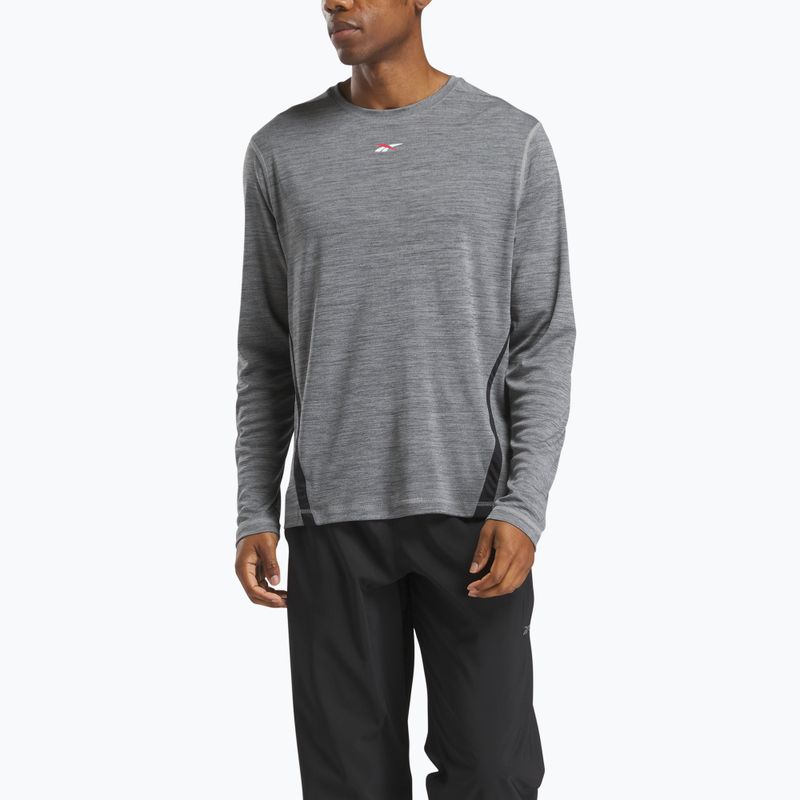 Лонгслів для тренувань чоловічий Reebok Id Train Energy Tech Tee grey 1
