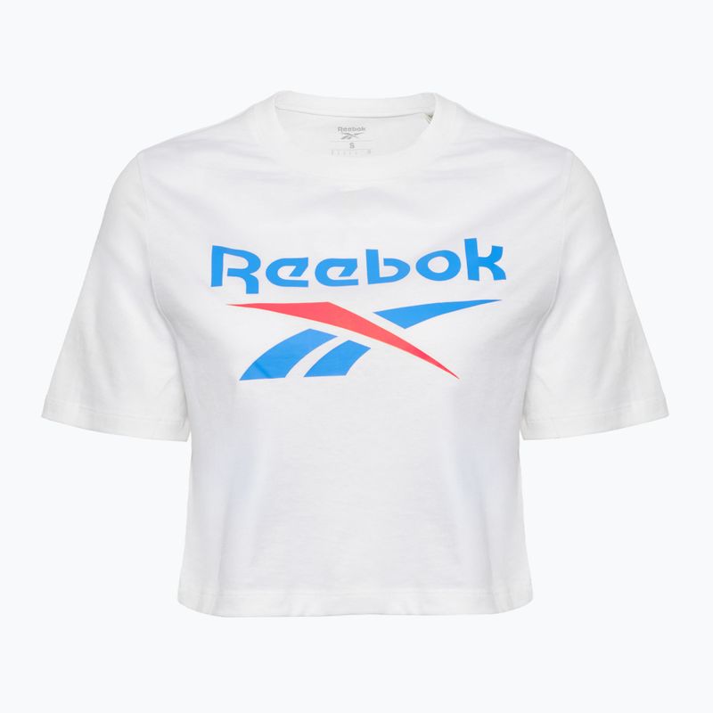 Футболка жіноча Reebok Identity Big Logo Crop Tee white/coral/blue