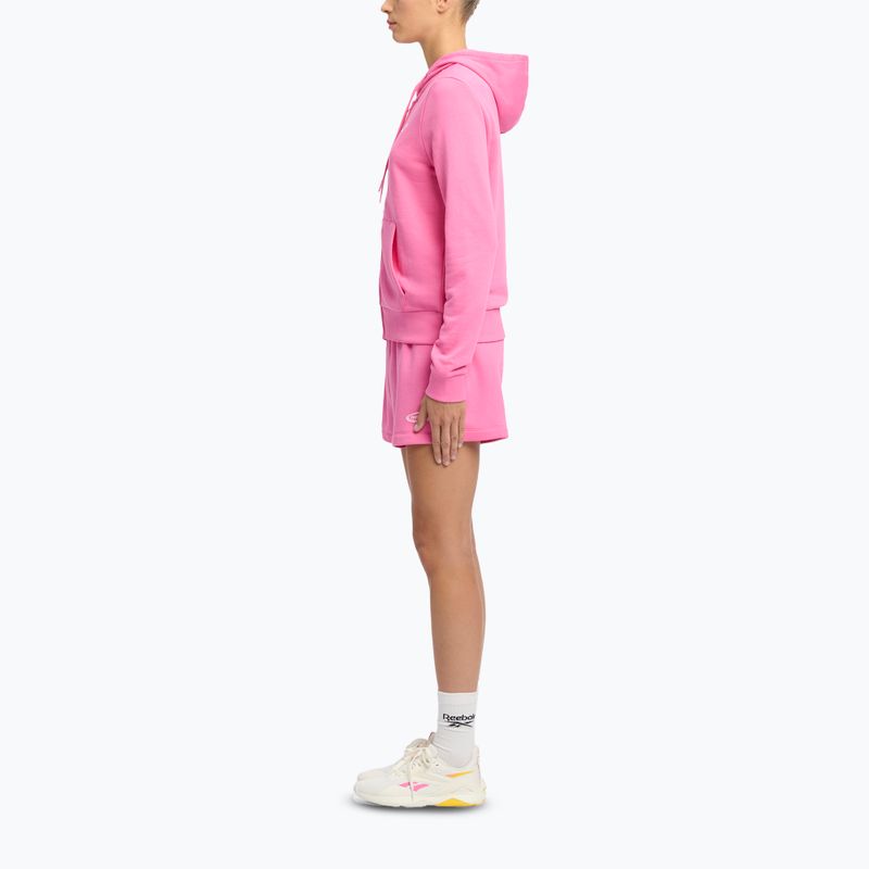 Кофта жіноча Reebok Small Logo French Terry FZ true pink 2