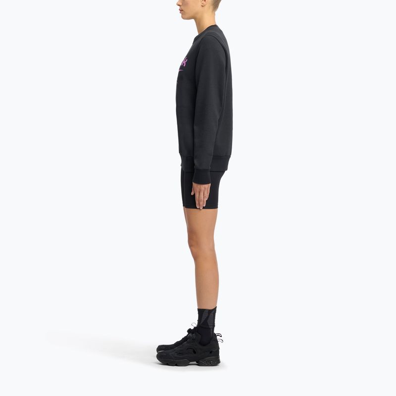 Кофта жіноча Reebok Identity Big Logo Fleece Crew black/purple rave/electric amber 2