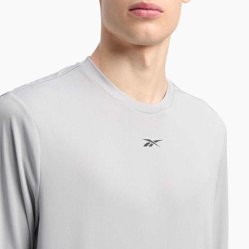 Чоловічий лонгслив Reebok Id Train Tech Tee дозвілля сірий з довгим рукавом 4