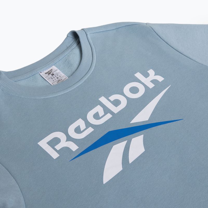 Чоловічий світшот Reebok Identity Big Logo Fleece Crew оновлений синій 3
