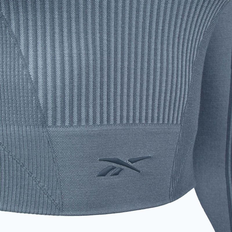 Лонгслів для тренувань жіночий Reebok RBK Lab Seamless Crop upgrade blue 3