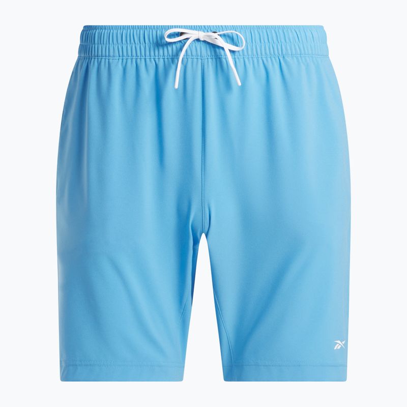 Шорти для тренувань чоловічі Reebok Wor Woven recovery blue 4