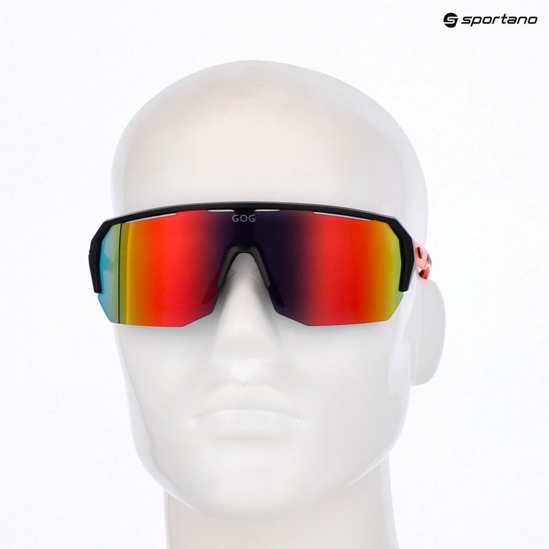 Окуляри сонцезахисні gOG Bragi matt black/neon orange/reflex red 6