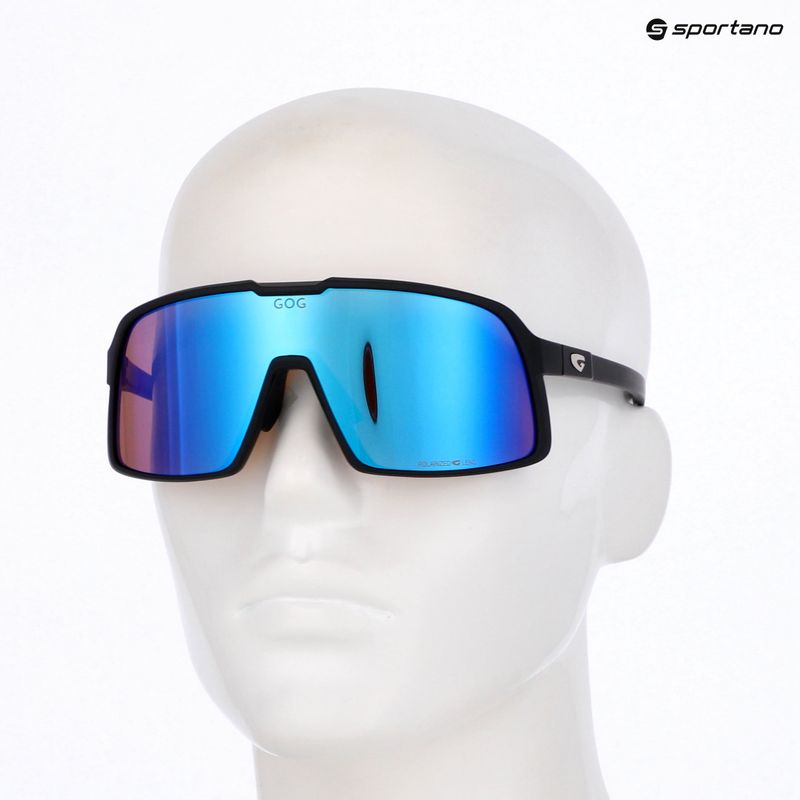 Окуляри сонцезахисні GOG Kari matt black/reflex white/blue 5