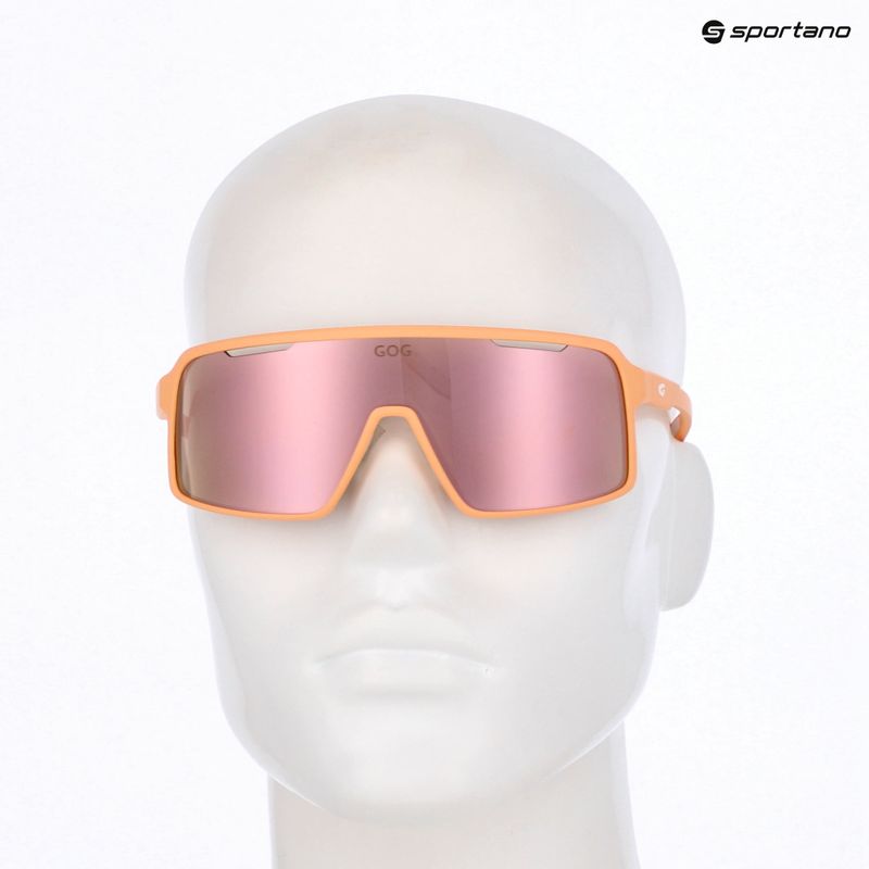 Окуляри сонцезахисні GOG Enki matt orange/white reflex rose/gold 5