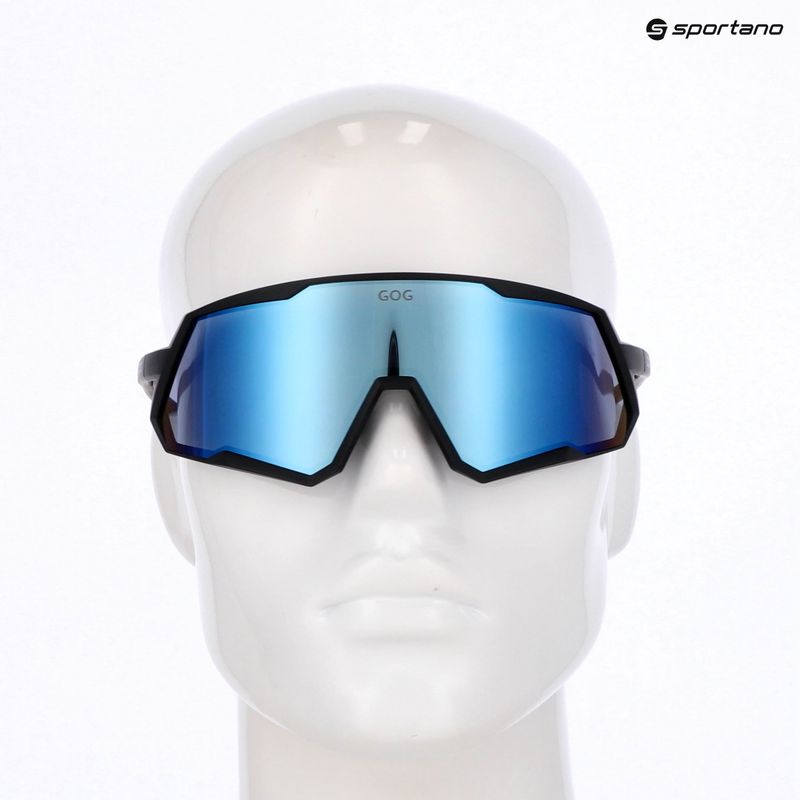 Окуляри сонцезахисні GOG Tove matt black/reflex white/blue 5