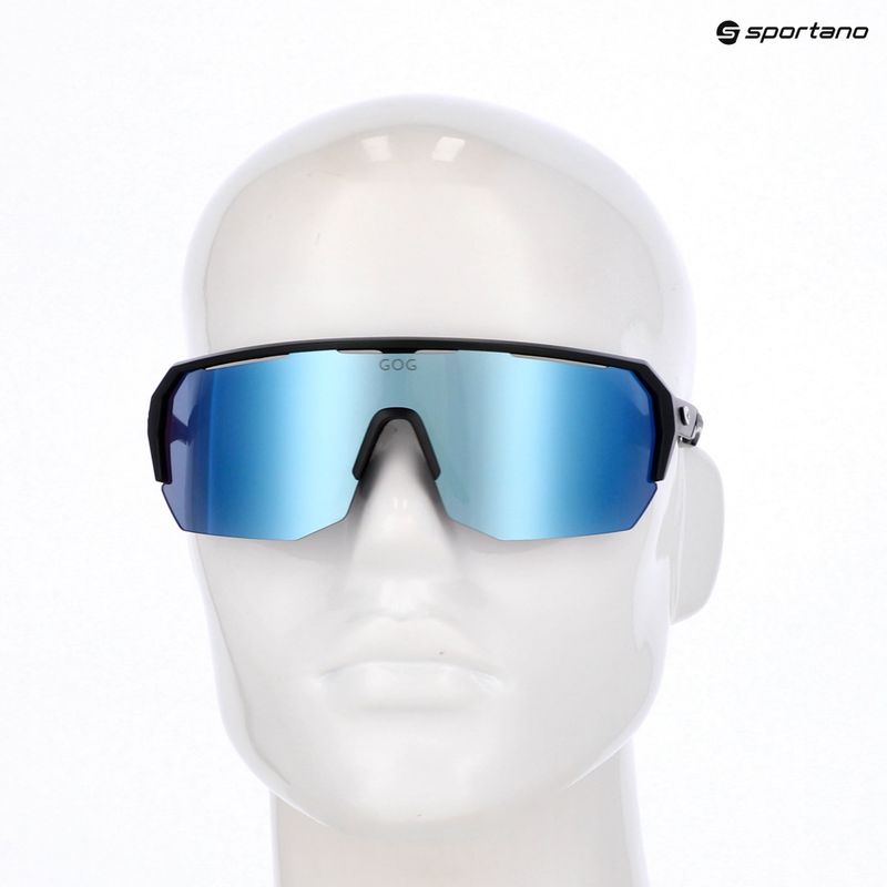 Окуляри сонцезахисні gOG Bragi matt black/reflex white/blue 6