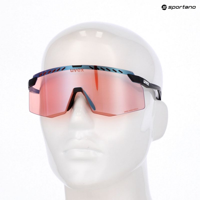 Окуляри сонцезахисні UVEX Pace Stage CV black matt/mirror blue 5