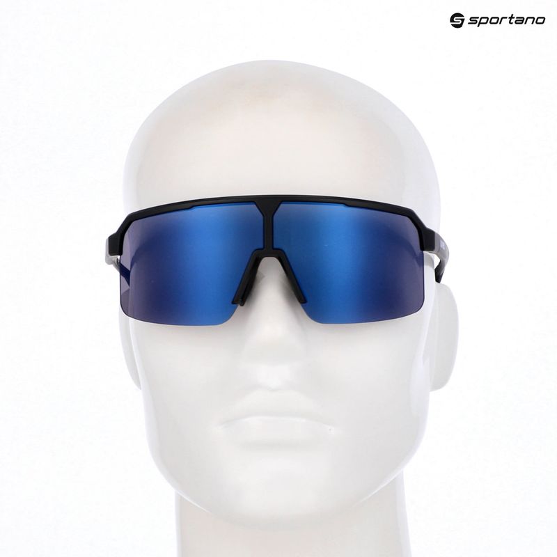 Окуляри сонцезахисні UVEX Ramp black matt/mirror blue 7