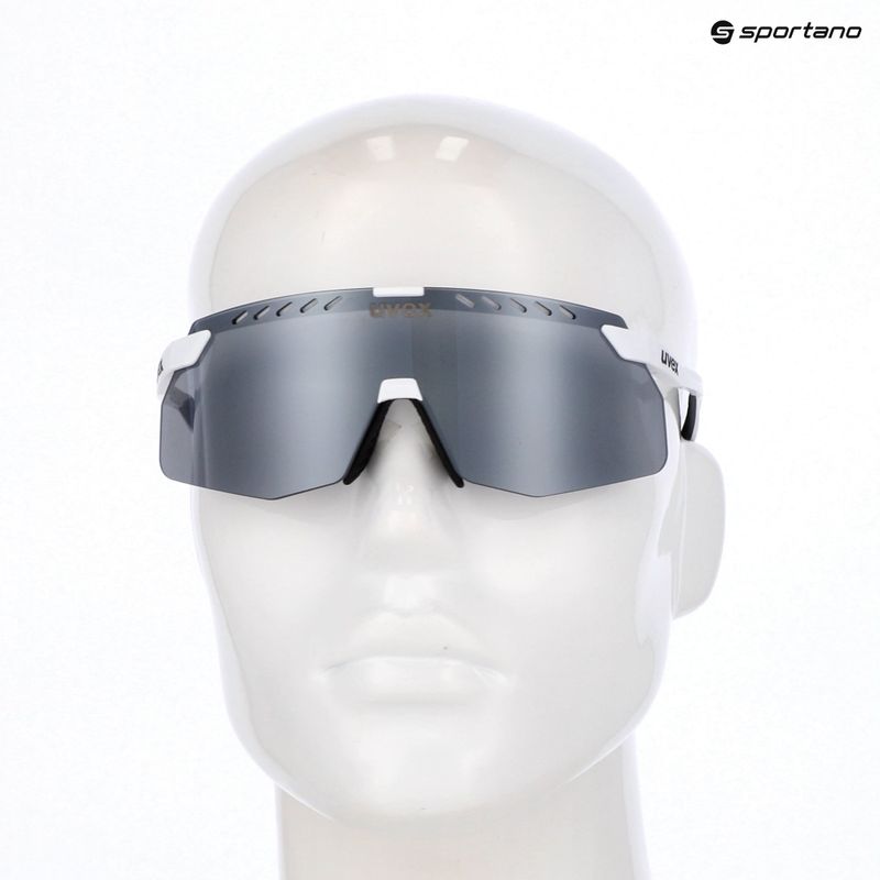 Окуляри сонцезахисні UVEX Pace Stage Small white matt/mirror silver 7