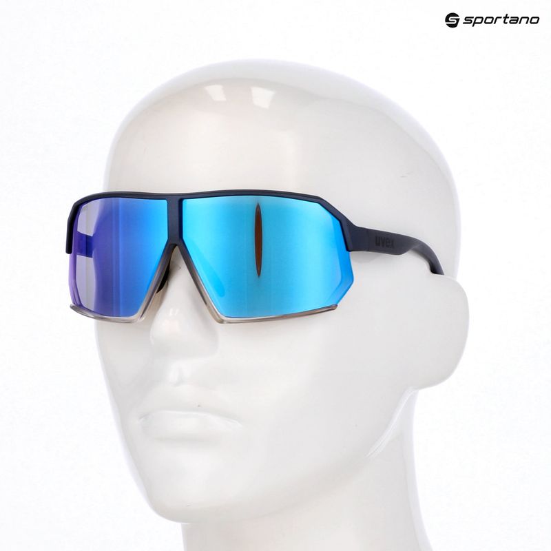 Окуляри сонцезахисні UVEX Sportstyle 237 metallic blue/clear/mirror blue 7