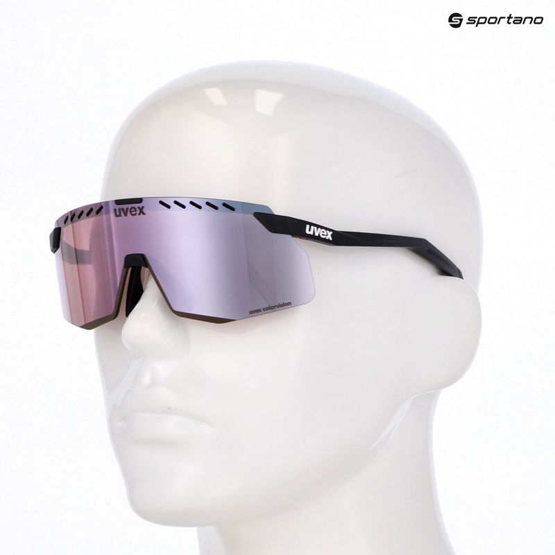 Окуляри сонцезахисні UVEX Pace Stage Small CV black matt/mirror pink 7
