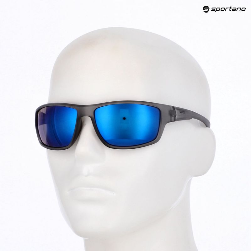 Окуляри сонцезахисні UVEX Sportstyle 230 smoke matt/mirror blue 7