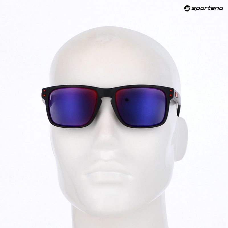 Окуляри сонцезахисні Oakley Holbrook matte black/positive red iridium 9