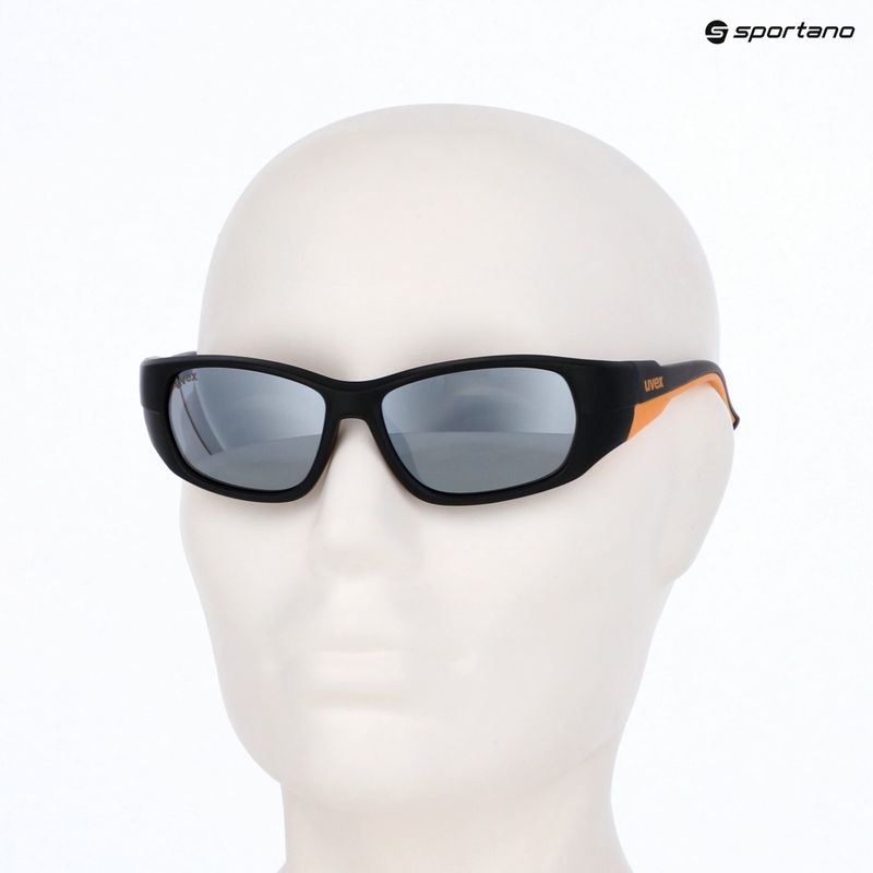 Окуляри сонцезахисні дитячі UVEX Sportstyle 514 black matt/mirror silver 10