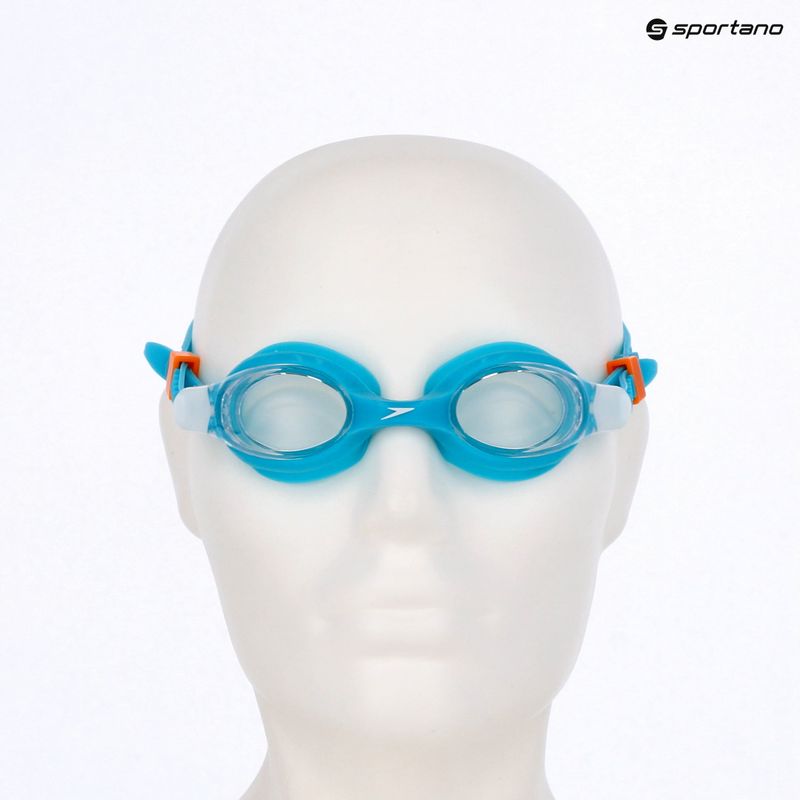 Окуляри для плавання дитячі Speedo Skoogles azure blue/fluro green/fluro orange/clear 3