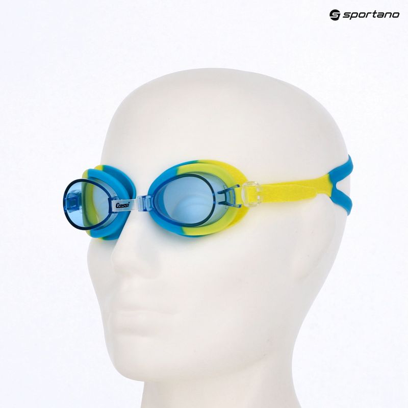 Окуляри для плавання дитячі Cressi Starfish green/azure 7