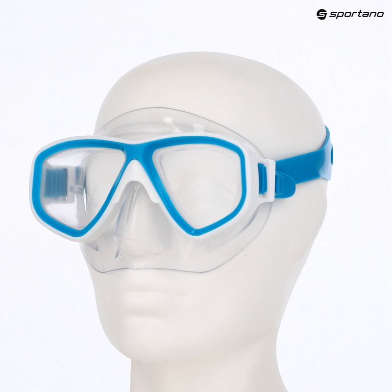 Маска для підводного плавання Mares Puffer aqua white/clear 3