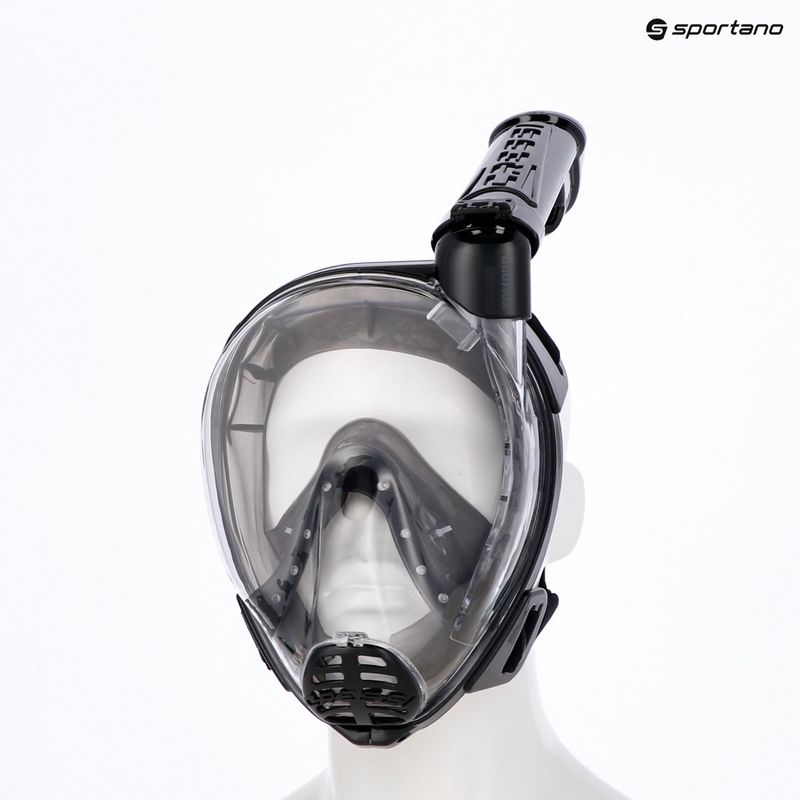 Маска повнолицева для снорклінгу Cressi Komodo Full Face black/black 15