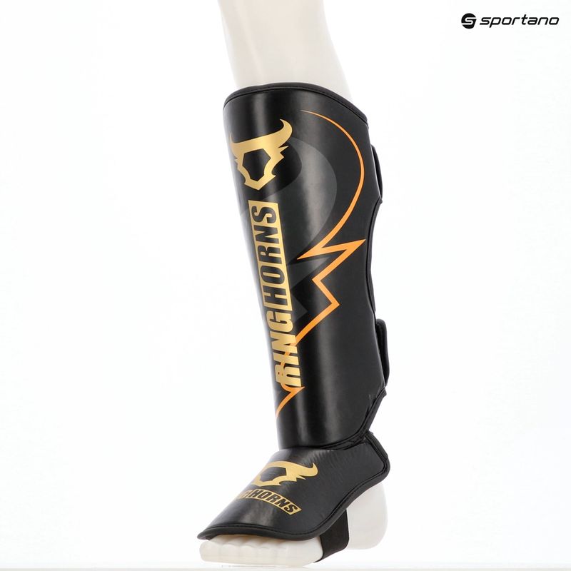 Захисники гомілки та стоп Venum Ringhorns Charger Shin black/gold 7