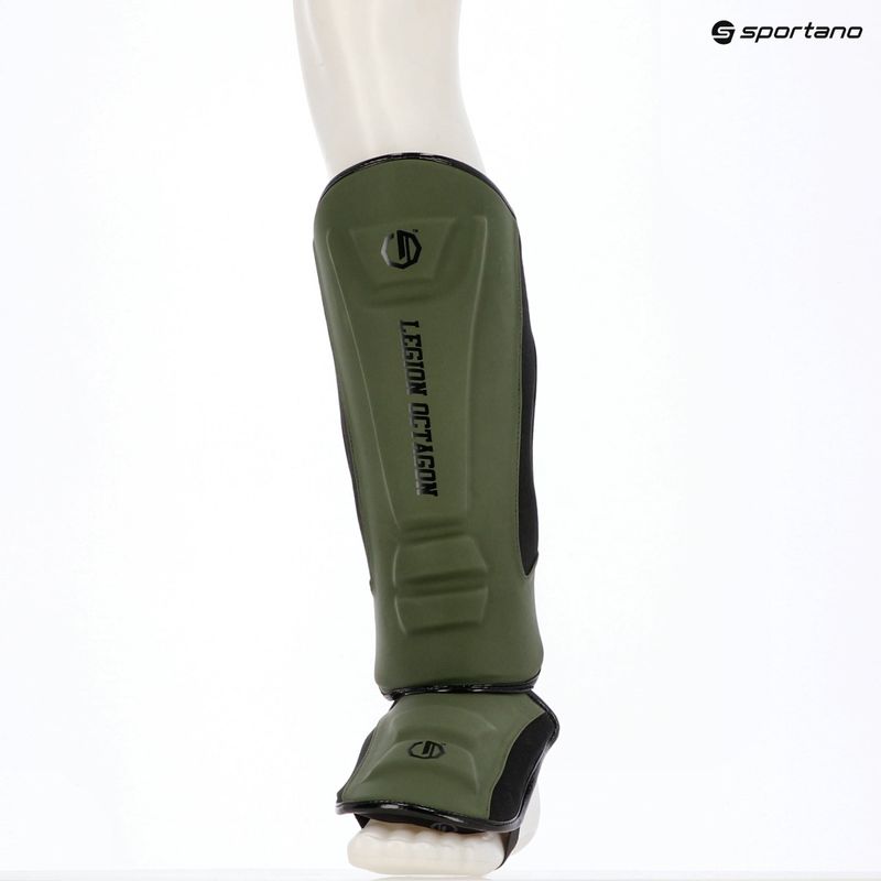 Захист для гомілок та стоп Octagon Legion Enforcer dark green 6
