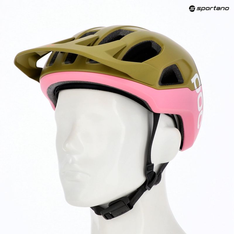 Шолом велосипедний POC Cularis olivine green matt/thulite pink matt 6