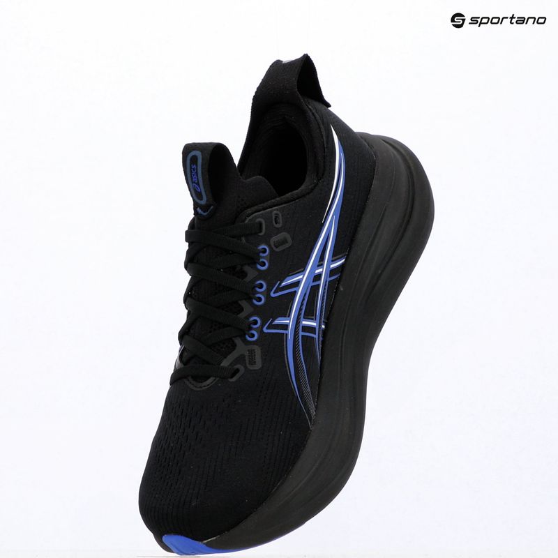 Кросівки для бігу чоловічі ASICS Gel-Nimbus 28 black/neon blue 16
